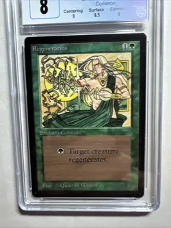 MTG Beta Regeneration CGC 8 Quad++ NM/Mint (9 centering) 1993 - Image 3