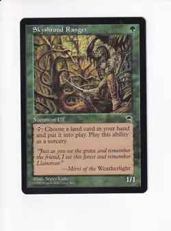 1997 MAGIC THE GATHERING MTG TEMPEST SKYSHROUD RANGER (PH) - Image 1