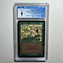 MTG Beta Regeneration CGC 9 Mint (9 centering, edges, corners) 1993 - Image 1
