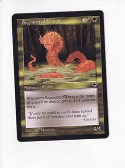1997 MAGIC THE GATHERING MTG TEMPEST SEGMENTED WURM (PH) - Image 1