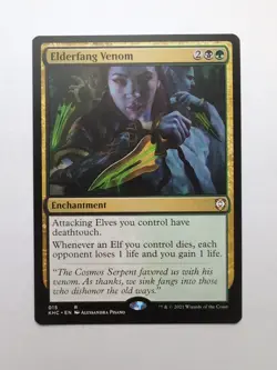 MTG Elderfang Venom (KHC) Commander: Kaldheim Regular Rare 015 - Image 1