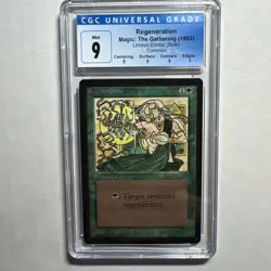 MTG Beta Regeneration CGC 9 Quad Mint (all Mint sub grades) 1993 - Image 1