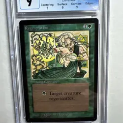 MTG Beta Regeneration CGC 9 Quad Mint (all Mint sub grades) 1993 - Image 3