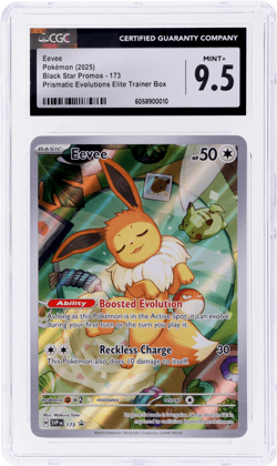 2025 Pokemon Scarlet and Violet Black Star Promo Eevee CGC 9.5 - Image 1