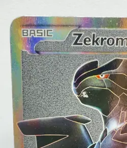 2011 Pokemon Zekrom Full Art 114/114 Black White Base Ultra Rare Holo Played MP - Image 3