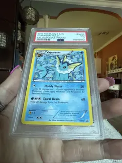 Vaporeon BW89 Black & White Sylveon Collection Promo Near Mint Pokemon PSA 7 - Image 3