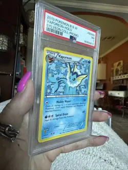 Vaporeon BW89 Black & White Sylveon Collection Promo Near Mint Pokemon PSA 7 - Image 4