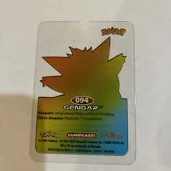 Gengar 94 Pokemon Lamincards Edibas 2005 - Image 2