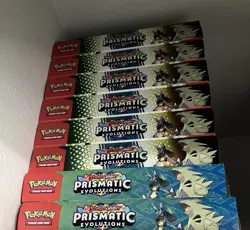 Pokemon TCG Prismatic Evolutions Lucario Ex + Tyranitar Ex Premium Collection - Image 1