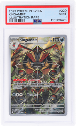2023 Pokemon Scarlet and Violet Kingambit Illustration Rare #220 PSA 9 - Image 1