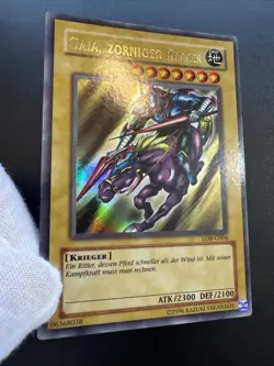Gaia, zorniger Ritter LOB-G004 Holo Ultra Rare YuGiOh 1996 Near Mint Deutsch - Image 3