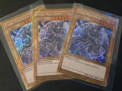 3x Dark Magician MVP1-ENGV3 Gold Secret Rare Limited NM Playset Yugioh - Image 1
