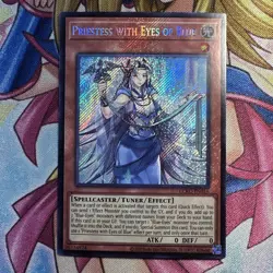 Yugioh Priestess With Eyes Of Blue LCKC-EN016 Secret Rare 1st Ed NM - Image 1