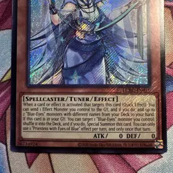 Yugioh Priestess With Eyes Of Blue LCKC-EN016 Secret Rare 1st Ed NM - Image 3