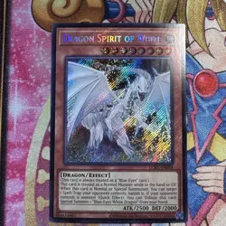 Yugioh Dragon Spirit Of White LCKC-EN018 Secret Rare 1st Ed LP - Image 1