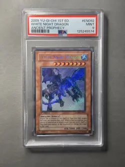 Yugioh-White Night Dragon ANPR-EN092 Ancient Prophecy 1st Edition PSA 9 - Image 1