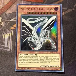 YuGiOh! - Malefic Cyber End Dragon GFP2-EN101 Ultra Rare 1st Edition Near Mint - Image 1