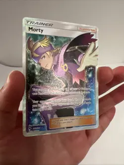Pokemon TCG Morty Full Art Holofoil Card 212/214 SM Lost Thunder Near Mint NM - Image 4