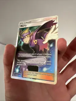Pokemon TCG Morty Full Art Holofoil Card 212/214 SM Lost Thunder Near Mint NM - Image 5