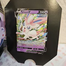Pokemon TCG: V Heroes Tin Sylveon + Promo Card + Coin ***EMPTY TIN*** - Image 4