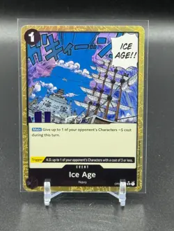 Ice Age OP02-117 TEXTURED FOIL English Uncommon PRB01 One Piece Card Game - Image 1