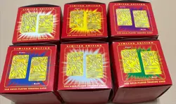 Pokemon 23k Gold Plated Cards Set Lot Of 6 Burger King 1999 Open Box - Image 4