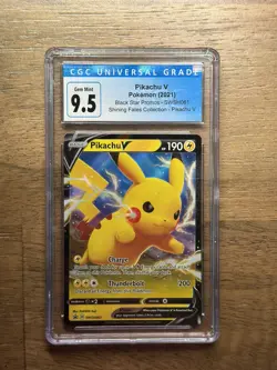 CGC 9.5 ⭐ Pikachu V SWSH061 SWSH: Sword & Shield Promo Cards Holo - Image 1