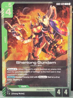 Shenlong Gundam GD01-029 Newtype Rising Foil XXXG-015 Card Game Near Mint NM TCG - Image 1