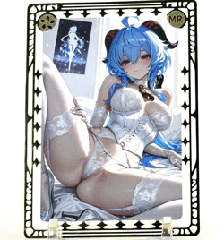 Goddess Story: Genshin Ganyu Non-Serial Metal Anime Waifu CCG Trading Card - Image 1