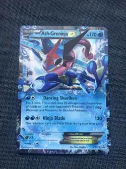 Pokemon TCG Ash-Greninja EX XY Black Star Promo XY133 Holo Card Lp 2016 - Image 1