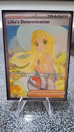 Pokemon Card Lillie's Determination 184/132 Mega Special Illustration Rare Mint - Image 2