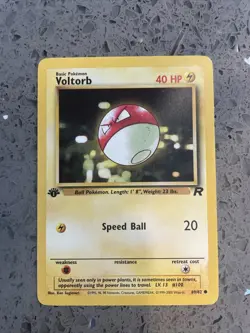 1st Edition Voltorb 69/82 - Team Rocket - Pokemon Card - Near Mint (NM) - Image 1