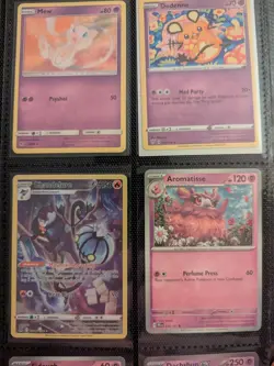 CUTE PSYCHIC POKEMON Lot of 9 TCG Cards No Duplicates Mew Dedenne Castform - Image 3