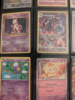 CUTE PSYCHIC POKEMON Lot of 9 TCG Cards No Duplicates Mew Dedenne Castform - Image 5