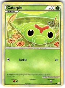 CATERPIE - 57/123 - HeartGold SoulSilver HGSS - Pokemon Card - LP - Image 1