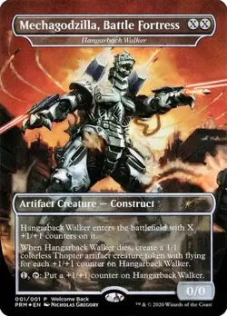Hangarback Walker "Mechagodzilla, Battle Fortress" - Foil E Love Your LGS LP MTG - Image 1