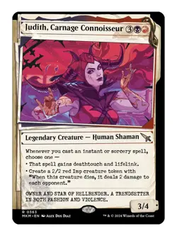 Judith, Carnage Connoisseur Showcase MTG Murders at Karlov Manor Rare LP - Image 1