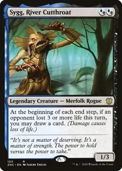 Sygg, River Cutthroat Zendikar Rising Commander NM MTG - Image 1