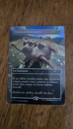 Anointed Procession (1511) Foil / Secret Lair Drop Raining Cats & Dogs SLD - Image 1