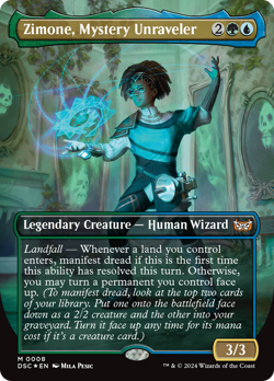 Zimone, Mystery Unraveler (Borderless) - 8dsc- Near Mint - MTG - Image 1