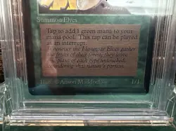 Llanowar Elves - Beta - MTG - BGS 9 Quad++ - Image 3