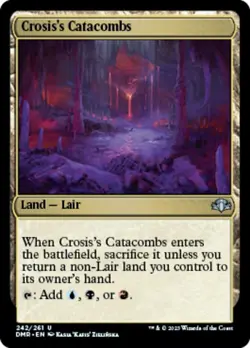 1x Crosis's Catacombs - Foil MTG Dominaria Remastered NM Magic Foil - Image 1