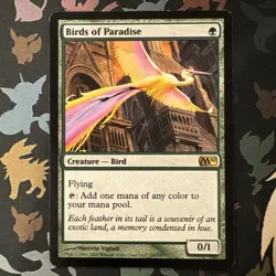 2009 MTG Magic The Gathering M10 Magic 2010 #168 Birds of Paradise - Image 1