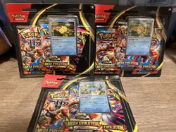 Lot of 3 -Pokemon TCG Mega Evolution 3 Pack Blister [Psyduck] - Image 1