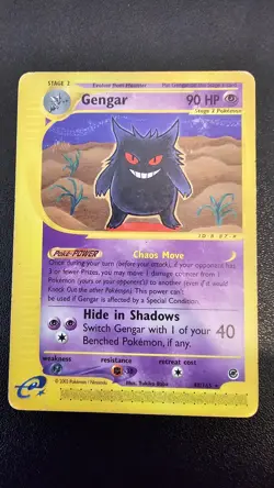 Pokemon TCG Gengar Rare 48/165 Expedition 2002 E-Series | MP - Image 1