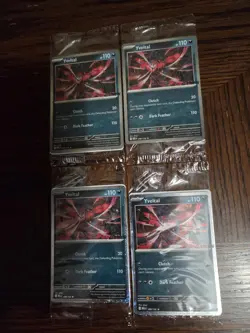 4x Pokemon TCG - Yveltal 088/132 - EB Games Stamped Holo Promo SEALED - NM/M - Image 1