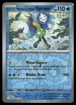 2025 Scarlet & Violet Series - Destined Rivals Wellspring Mask Ogerpon Uncommon - Image 1