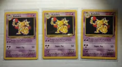 Pokemon - Kadabra 32/102 & 46/130 Uncommon Base Set & BS 2 - Set of 3 - LP/NM - Image 1