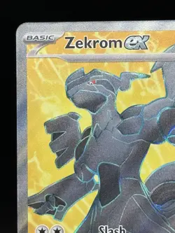 Pokemon TCG Black Bolt - Zekrom ex - Full Art Holo Secret Rare - 158/086 - NM - Image 3