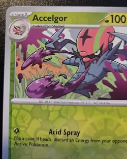 Accelgor 009/086 Reverse Holo Uncommon Scarlet & Violet: White Flare Pokemon TCG - Image 2